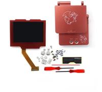 Kit De Pour Écran Lcd Regional V5 Ips Gba Sp,Rétro-4.2,Pour Game Boy Advance Sp No Need,Coque En T Toxique - Type Red Pattern
