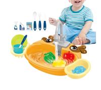 Kit de pour évier de cuisine avec eau courante | Évier d'eau courante pour enfants adapté au parc d'apprentissage, fille et garçon, piscine extérieure, saison d'été