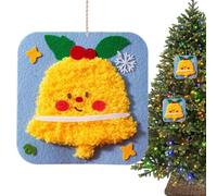 Kit de pour, projets d'artisanat sur le thème de Noël - Kit de broderie à faire soi-même, pour filles, garçons, débutants âgés de 4 à 12 ans, anniversaire