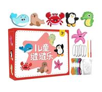 Kit de pour tout-petits | Jouets éducatifs amusants faits à la main | Jeu de pour animaux de caricature, Noël, anniversaire, préscolaire, maison, voyage, école