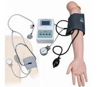 Kit de pratique avancé de modèle de simulateur de bras d'entraînement de pression artérielle avec ensemble complet d'accessoires, outils éducatifs et pédagogiques artériels réglables