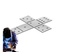 Kit de pratique de soudage - Kit de formation à la soudure des métaux, ensemble de soudage aux dés en acier | Plaques d'acier carrées avec accessoires, outils pour débutants, pratique des compéten