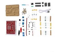 Kit de pratique de soudure multifonction pour débutants - Kit d'instrumentation électronique DIY pour construire un multimètre numérique de mesure de la tension, du courant (avec boîtier)