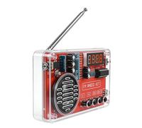Kit de pratique de soudure - Radio FM 87-108MHz portable avec écran LED et prise casque - kits électroniques pour adultes,pour Voyage à Vélo, Route, Montagne, Déplacement, Camion, Bateau, Véhicule, Ma
