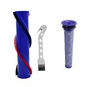 Kit de pré-filtre de rechange pour brosse à moquette, rouleau de nettoyage pour brosse de nettoyage compatible avec Dyson V6 Total Clean/V6 Absolute/Old V7 (entraînement à 4 broches, diamètre : 45 mm)