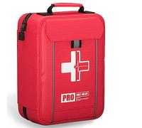 Kit de premiers secours complet avec compartiments étiquetés, système Molle Kit d'urgence pour voiture, maison, randonnée, camping, voyage et cyclisme