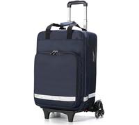 Kit de premiers secours portable avec chariot amovible, indispensable pour la préparation aux situations d'urgence dans les aventures en plein air, la randonnée et les voyages, bleu