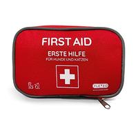 Kit de premiers secours pour chien et chat - 23 pièces - Avec instructions de premiers secours d'urgence - Pharmacie de voyage pour chien et chat - Produits de santé pour chien