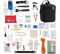 Kit de premiers secours VEVOR, 250 pièces, nylon 600D, sac de premiers secours en cas de traumatisme, équipement et matériel de survie, kits d'urgence, pour le camping, le bateau, les tremblements de