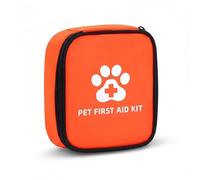 Kit de premiers soins pour animaux domestiques - Set essentiel pour urgences quotidiennes, étui compact - léger pour voyage et promenades - Haute visibilité (13 pièces)