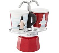 Kit de préparation de café - BIALETTI - MINI EXPRESS - Couleur Bleu - Réservoir amovible - Filtre remplaçable