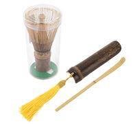Kit de préparation de matcha en bambou - Fouet à matcha bio de qualité supérieure - Pelle à chashaku, cuillère à café - Ensemble complet pour les amateurs de thé matcha de cérémonie authentique