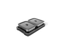 Weber Works 3400220 – Lot de 5 plateaux de service pour Spirit EP, Ardoise 76 cm – Argent/Noir