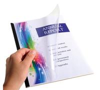 Exacompta - Kit présentation Serodo - 5 baguettes 6mm, plats A4 cristal & bleu - Pour 60 feuilles