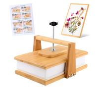 Kit de pressage de fleurs pour adultes - 25,4 x 17,9 cm 6 couches Presse uniformément pour sécher les plantes en bois séché Grand kit de préservation des fleurs pour loisirs créatifs