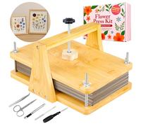 Kit de presse à fleurs en bois pour plantes - 28 x 18 cm - Kit de bricolage pour presser et sécher les fleurs et les plantes - Kit de bricolage réutilisable pour adultes et enfants - Pour les amoureux