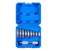 VEVOR Kit de Presse à Roulements 10 Pièces, Coffret d’Outils de Démontage et de Montage de Bagues et Joints de Roulements, avec 9 Bagues et Manche, en Alliage d'Aluminium, pour Entretien Automobile
