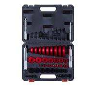 VEVOR Kit de Presse à Roulements 43 Pièces, Coffret d’Outils de Démontage et de Montage de Bagues et Joints de Roulements, avec 39 Bagues et Axes de Poignée, en Alliage d'Aluminium, Entretien Auto