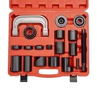 Kit de presse pour rotules 21 pièces, outil de révision de rotules robuste, ensemble d'outils maîtres pour révision et installation de rotules, outil de révision de joint de cardan avec cadre en C e