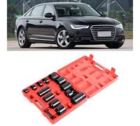 Kit de presse pour rotules en acier, outil de révision et d'installation, 14 pièces - base forgée robuste, acier allié au chrome-vanadium, antirouille. Convient à une utilisation en atelier.