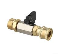 Kit de pressostat en laiton M22-14 Raccord rapide (laiton) | 4500 psi, construction en acier inoxydable, joint étanche, compatible avec les tuyaux M22-14, prêt pour le lavage de voiture