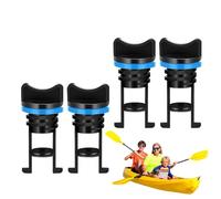 Kit de prise de drainage en canoë - bouchon de vidange en kayak 4pcs, ensemble de remplacement fileté en nylon, adaptateur matériel durable, accessoire de fil épais universel, conception de joint