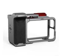 Kit de prise en main de qualité supérieure pour DJI Action 5PRO/4/3 : support en alliage d'aluminium et silicone anti-chute avec bouton d'obturation, support compact pour appareil photo pour les