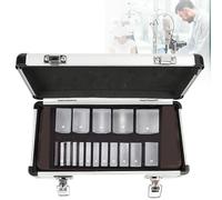 Kit de Prismes Ophtalmiques, Ensemble de 16/22 Prismes en Résine Optique pour Test de Strabisme et Phorie, Outils d'Optométrie Professionnels avec Filtre Rouge et Mallette en Aluminium,16pcs