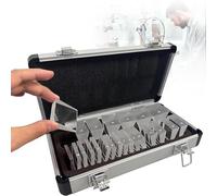 Kit de Prismes Ophtalmiques, Ensemble de 16/22 Prismes en Résine Optique pour Test de Strabisme et Phorie, Outils d'Optométrie Professionnels avec Filtre Rouge et Mallette en Aluminium,22pcs