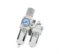 Kit de processeur Air Source avec double séparation huile-eau pour modèles SMC AC2010 AC3010 AC4010 AC5010D, corps en alliage d'aluminium régulateur de filtre lubrificateur (AC3010-03)