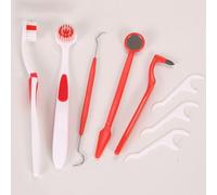 Kit De Produits D'hygiène Dentaire 8 Pièces/1 Ensemble Produits D'hygiène Dentaire Outils De Blanchiment Des Dents De Soins Buccaux De Soins Dentaires Brosse À Dents Blanc