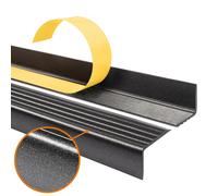 Kit de profilés de bord d'escalier auto-adhésifs PVC 40x25mm antidérapant...