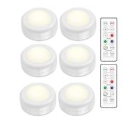 Kit de projecteurs LED - 6 lumières élégantes avec 2 télécommandes pratiques