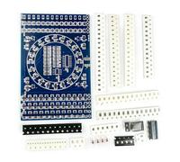Kit de projet de lumière rotative LED 5 V avec 274 points de soudure et motifs pour les amateurs d'électronique