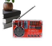 Kit de projet de soudure Portable FM 87-108MHz Project avec affichage LED | Kit de pratique électronique pour vélo, route, montagne, voyage, navetteur, camion, bateau, camping-car, voiture, maison