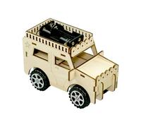 Kit de projet de voiture d'ingénieur - Science du bois - Artisanat - Jouet éducatif créatif - Pièces de rassemblement de jouets d'activité scientifique - Projet STEM - Instrument éducatif pour l'école