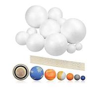 Kit De Projet Sur Le Système Solaire, Planetmodel Crafts, 14 Sphères En Polystyrène De Tailles Variées Pour Projets Scientifiques Scolaires-Yunong