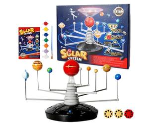 Kit de Projet Système Solaire,Jouets Éducatifs 3D d'Exploration Précoce - Modèle des Planètes du Système Solaire,pour Maternelle Anniversaire Noël Nouvel an École Garçons Filles