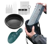 Kit De Prospection d'or - Petits Jouets Portables, Kit D'orpaillage avec Mousse De Mineur, Ensemble D'équipement D'extraction d'or, Équipement De Prospection Portable, Écluse De Rivière