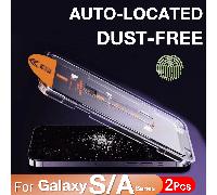 Kit de protecteur d'écran en verre trempé pour Galaxy S25 Edge, S24, S23, S22, S21 Plus, Ultra, A16, A73, A72, A71, A55, A54, A53, A52, A51, A50, A40s, A35, A34, A33, A32, A31, A25, A06, A05 4G/5G, Z-
