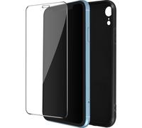 kit de protection 360 degrés Apple iPhone XR : coque noire + film de protection