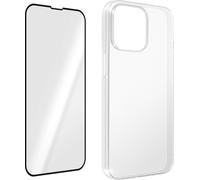 kit de protection 360° pour Apple iPhone 14 Pro Max : étui + film - bord noir