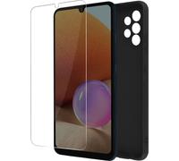 kit de protection à 360 degrés Samsung Galaxy A32 : coque noire + film de protection