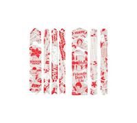 All Mountain Style Protection Cadre VTT en nid d’Abeille - Kit 18 pièces Haute résistance - pour VTT Carbone, Enduro, DH - Installation Facile - Stranger Things Upsidedown White