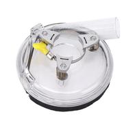 Kit de protection anti-poussière en ABS transparent, couvercle anti-poussière pour meulage à sec, support universel pour meuleuses d'angle de 4 à 5 pouces, polisseuse humide, bord