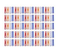 Kit de protection circuit en céramique style torpille, 100 pièces, 5A 25A | Inserts en céramique à réponse rapide avec lien intérieur visible codé par couleur pour le remplacement circuit du véhicule