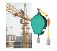 Kit de protection contre les chutes dans les espaces confinés, cordon en fil d'acier auto-rétractable, parafoudre les chutes multi-usages pour puits profonds, tranchées de câbles et travaux aériens