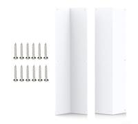 Kit de protection d'angle en vinyle comprenant deux protections et douze vis en aluminium résistant aux intempéries ou en acier pour protéger les murs de la maison contre les chocs et les rayures