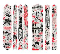 All Mountain Style Kit de protection de cadre Full Stranger Things UpsideDown 18 pièces Noir/Rouge