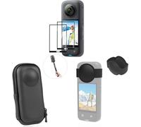 Kit de protection de caméra pour Insta360 X3 Lentille Case Cover Silicone Etui Film plastique
